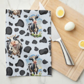 Koe Animal Pattern Design Theedoek (Quarter Fold)