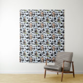 Koe Animal Pattern Design Wandkleed (In situ)
