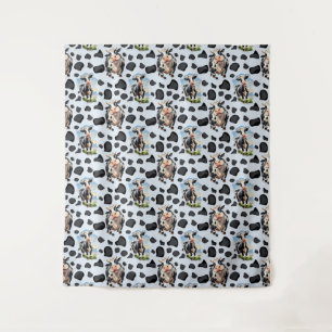Koe Animal Pattern Design Wandkleed
