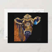 Koe Art - Lucky Number Seven Briefkaart (Voorkant / Achterkant)