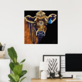 Koe Art - Lucky Number Seven Poster (Thuiskantoor)