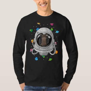 Koe Astronaut Boerderij Dier diep in de ruimte Cos T-shirt