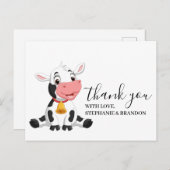 Koe Baby Creditcard Briefkaart (Voorkant / Achterkant)