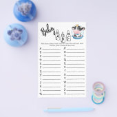 Koe Baby shower Beauful Dream Game Baby ABC Kaart (Enkel)