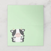 Koe Baby shower Boerderij Plaatskaartje (Buitenkant ongevouwen)