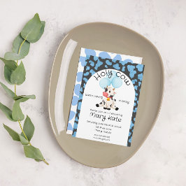 Koe Baby shower Kaart