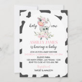 Koe Baby shower Kaart (Voorkant)