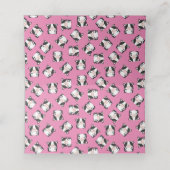 Koe Baby shower Roze Plaatskaartje (Binnenkant ongevouwen)