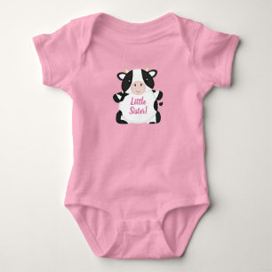 Koe Baby shower Roze Romper