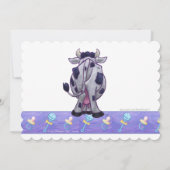Koe Baby shower Uitnodigen Kaart (Achterkant)