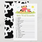 Koe Baby word scramble game (Voorkant / Achterkant)