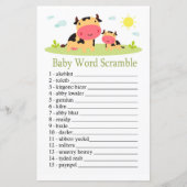Koe Baby word scramble game (Voorkant)