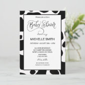 Koe Babyschoenen afdrukken Kaart (Staand voorkant)