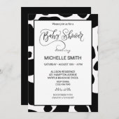 Koe Babyschoenen afdrukken Kaart (Voorkant / Achterkant)