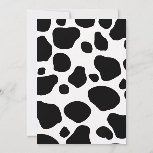 Koe Babyschoenen afdrukken Kaart (Achterkant)