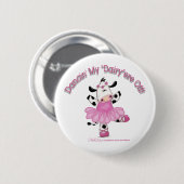 Koe Ballerina Ronde Button 5,7 Cm (Voorkant /achterkant)