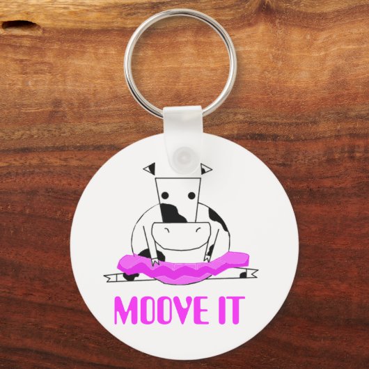 Koe Ballerina Sleutelhanger (Voorkant)