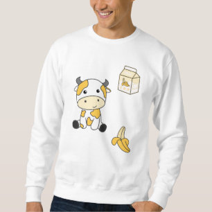 Koe Banana Kawaii Retro Japanse Koeien voor banane Trui