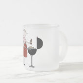 Koe Barbeque Tshirts en geschenken Matglas Koffiemok (Voorkant rechts)