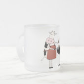 Koe Barbeque Tshirts en geschenken Matglas Koffiemok (Voorkant links)