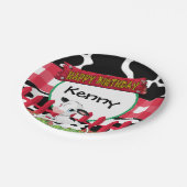 Koe, Barnyard Birthday Party Papieren Bordje (Gekanteld)