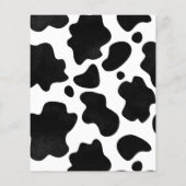 Koe Barnyard verjaardagsfeestje dank u kaart (Achterkant)