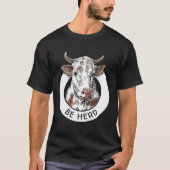 Koe Be Herd Boerderij Show Animals Funny T-shirt (Voorkant)