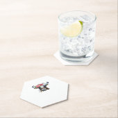 Koe bekroond met bloemen Classic T-Shirt Kartonnen Onderzetters (Insitu)