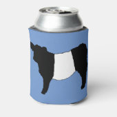 Koe Beltie Steer C Rare Cool Belted Galloway Cattl Blikjeskoeler (Blikje Achterkant)