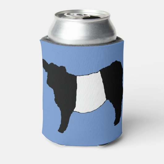 Koe Beltie Steer C Rare Cool Belted Galloway Cattl Blikjeskoeler (Blikje Achterkant)