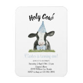 Koe bevestigen met uitnodiging voor pet en Stropda Magneet (Verticaal)