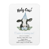 Koe bevestigen met uitnodiging voor pet en Stropda Magneet (Verticaal)