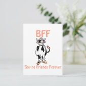 Koe BFF-Briefkaart Briefkaart (Staand voorkant)