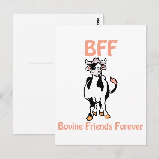 Koe BFF-Briefkaart Briefkaart (Voorkant / Achterkant)