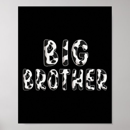 Koe Big Brother Birthday Family Matching Fathers D Poster (Voorkant)