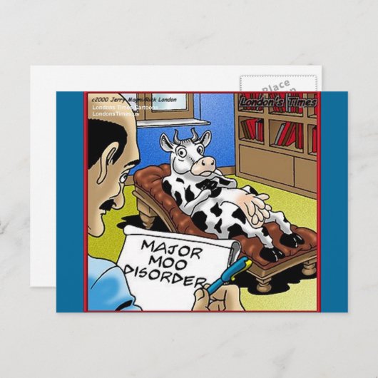 Koe bij behandeling 4 Mooo stoornis geeft T - shir Briefkaart (Voorkant / Achterkant)