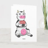 Koe bij Poker met Pokerkaarten Kaart (Achterkant)