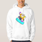 Koe bij Snowboarding met Snowboard Hoodie