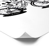 Koe Bikepacking Classic T-Shirt Poster (Hoek)