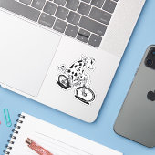 Koe Bikepacking Classic T-Shirt Sticker (Laptop met iPhone)