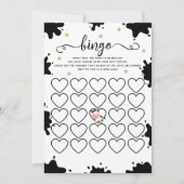 Koe Bingo Baby shower Game Kaart (Voorkant)