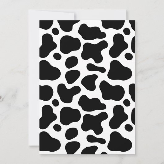 Koe Bingo Baby shower Game Kaart (Achterkant)