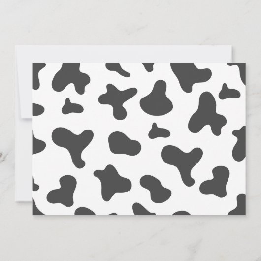 Koe Birthday Foto Dank je wel Bedankkaart (Achterkant)