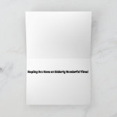 Koe Birthday Kaart - Boerderij reeks - Gevouwen Ka (Binnen)