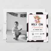 Koe Birthday Uitnodiging (Voorkant)