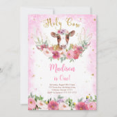 Koe Birthday Uitnodiging (Voorkant)