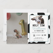 Koe Birthday Uitnodiging (Voorkant)