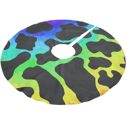 Koe Black en Rainbow Stuff Kerstboom Rok (Gekanteld)