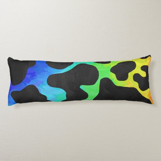 Koe Black en Rainbow Stuff Lichaamskussen (Achterkant)