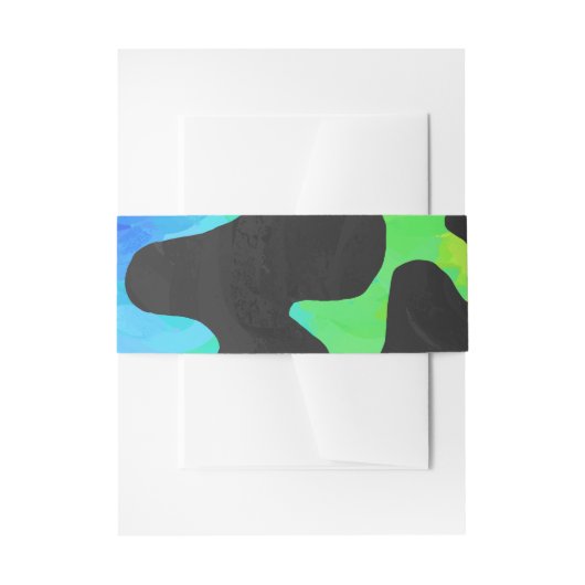 Koe Black en Rainbow Stuff Uitnodigingen Wikkel (Voorkant Voorbeeld)